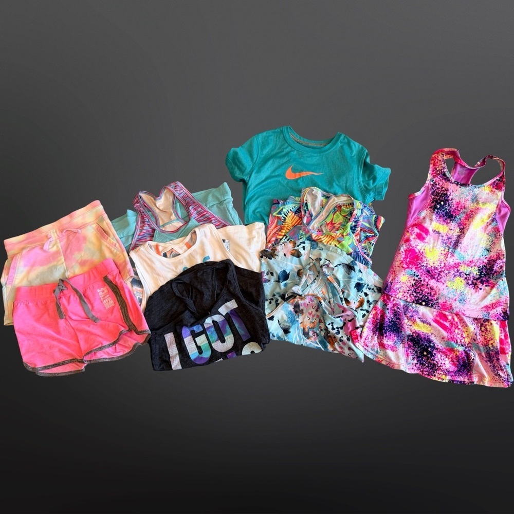Athletic Bundle 🏃♀️Girls 6/7 | 10pcs – Nike, Old Navy, Abercrombie, Justice +